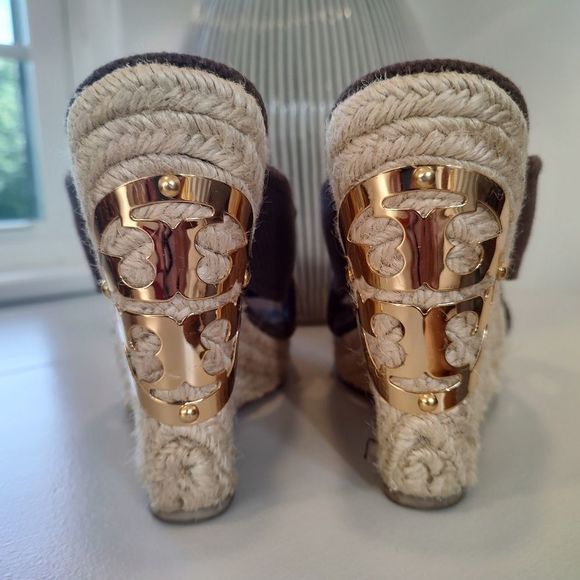 Tory Burch Kristen Espadrille Wedges - Picture 6 of 7